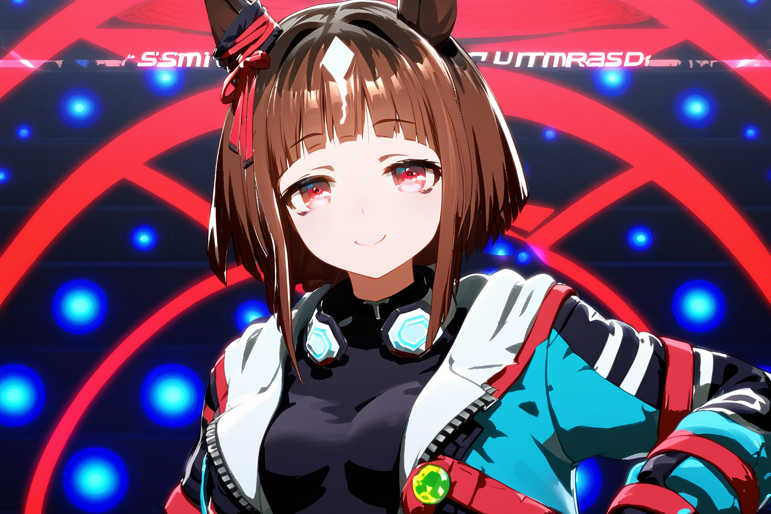 score 9, score 8 up, score 7 up, rating explicit,
detailed background, upperbody, detailed eyes,
Transcend, tranAA, medium breasts, half closed eyes, jacket, black bodysuit, Seductive Smile, smi
looking at viewer,  <lora:transcend_pony_v1:1>
