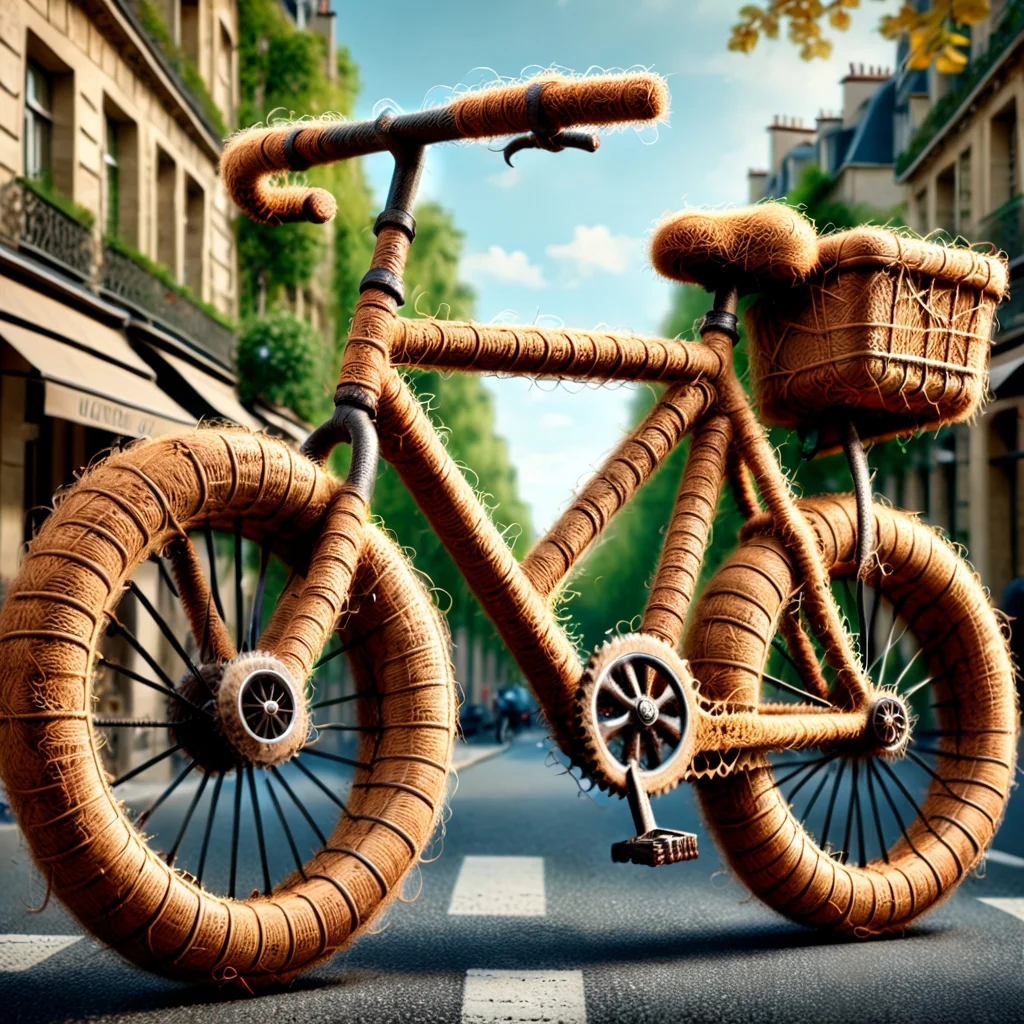 pamcocomat bycicle,street of paris background,highly detailed,lifelike,studio photo,dynamic, warm light,cinematic,masterpiece,intricate,hdr,abstract fractal ultrarealistic,full depth of field and realistic textures,highly detailed,masterpiece,high quality, 8K Ultra HD