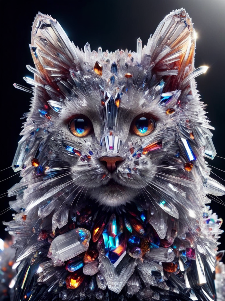 cat,  crystalz <lora:crystalz:1>