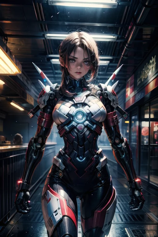 1girl, solo, mechagirl cyberpunk style, masterpiece, female netrunner, sleek, best quality, dramatic lighting, 32k uhd, cinematic still, professional art <lora:add_detail:1> <lora:aesthetic:1> <lora:raphb_ratings:0.5>