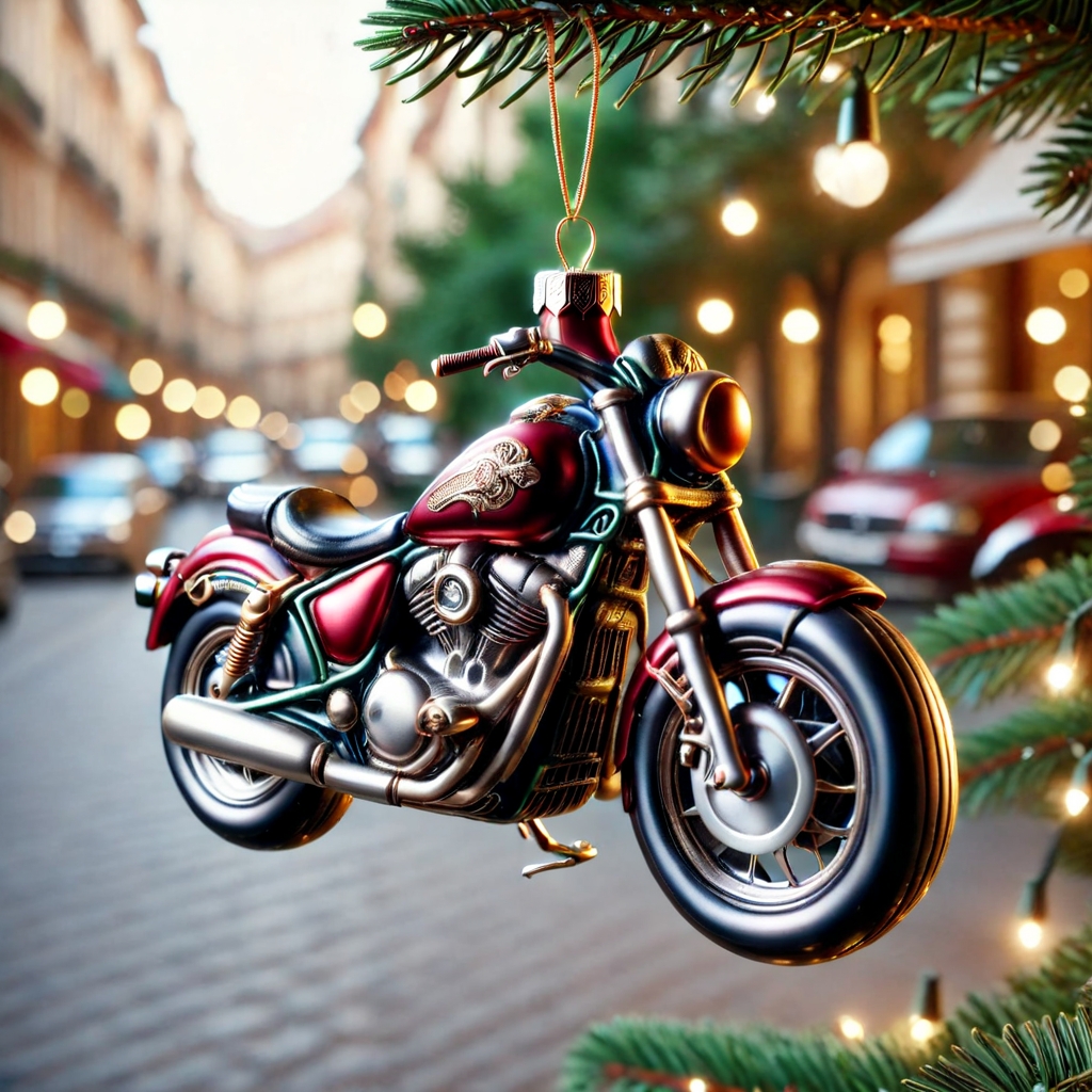 pambauble a motorbicycle, street background