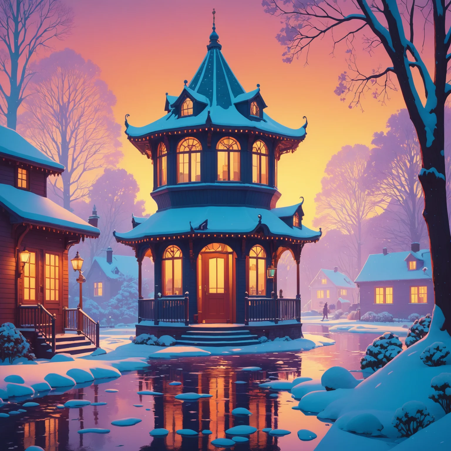 by James Gilleard and Mike Campau in the style of Victor Nizovtsev