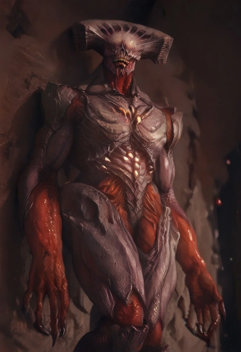 score_9, score_8_up, score_7_up, solo, front view, male, Summoner_DOOM, Demon, Without eyes, claws, skull, monster, fangs, source_anime, 1boy, solo, muscular:0.3, hands, happy face, smile, (((dutch angle, posing, from below, looking at viewer)))
BREAK
city, ruins, back alley, outside, night,