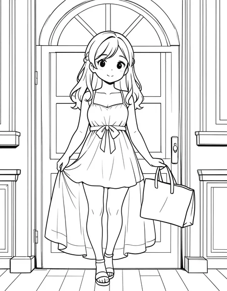 female, wearing summer dress,c0l09ing