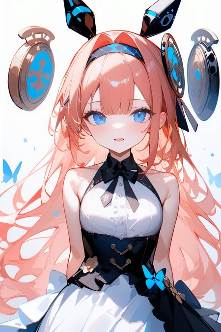 <lora:lishenna:1>,1girl,pink hair,blue eyes,dress,hair ornament,split-color hair,, masterpiece, best quality, very aesthetic, absurdres, omone hokoma agm,artist:ciloranko,artist:nai3