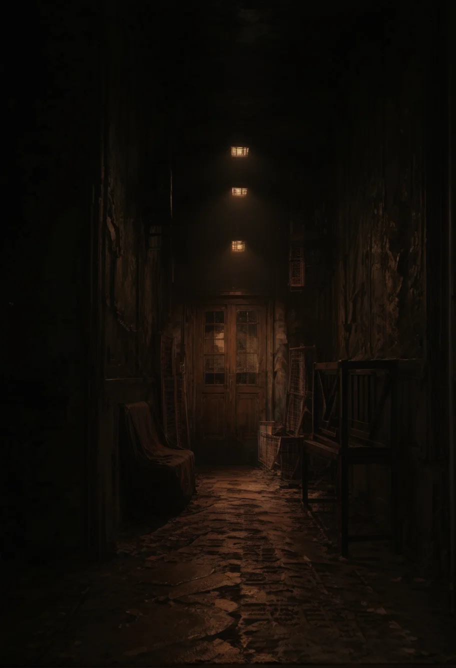 ,ruanyi1117,dark,indoors,door,light,<lora:1117 silent hill background 3_v1_pony:0.9>, score_9, score_8_up, score_7_up, score_6_up, score_9, score_8_up, score_7_up, score_6_up source_anime, blush, 1girl, seduce smile, perfect body , natural huge breasts