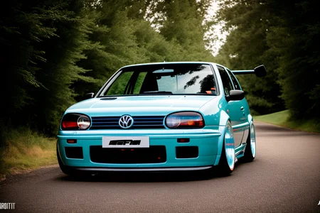 GOLFMK4, custom RALLY car body modified graffiti, NFS, stance, photorealistic, shot by Sony a7iii <lora:GOLFMK4:0.8>