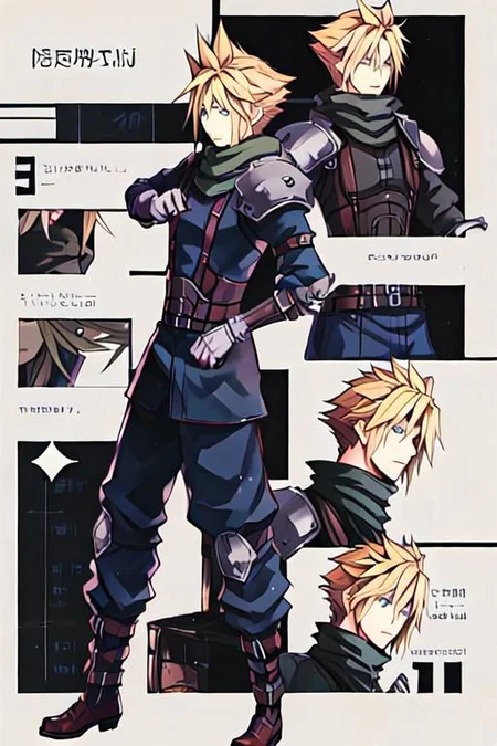 cloud strife, shinra_infantry_uniform