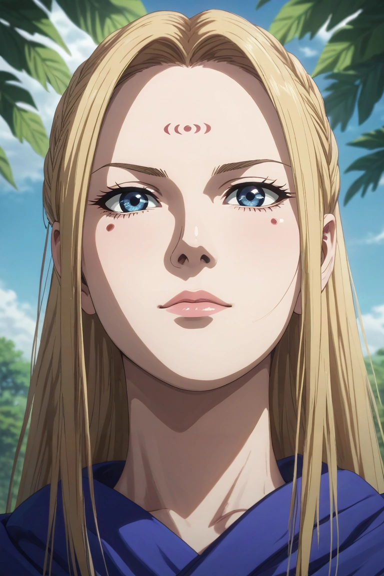 score_9, score_8_up, score_7_up, , rating_safe, intricate details, (realistic:0.6), , depth of field, 1girl, solo, <lora:yang_duanhe_pony:0.8>, yang_duanhe, blonde hair, blue eyes, long hair, facial mark, forehead mark, , from below, hill, greenery, day, legs together, nervous, , <lora:sdxl_lightning_8step_lora:1>