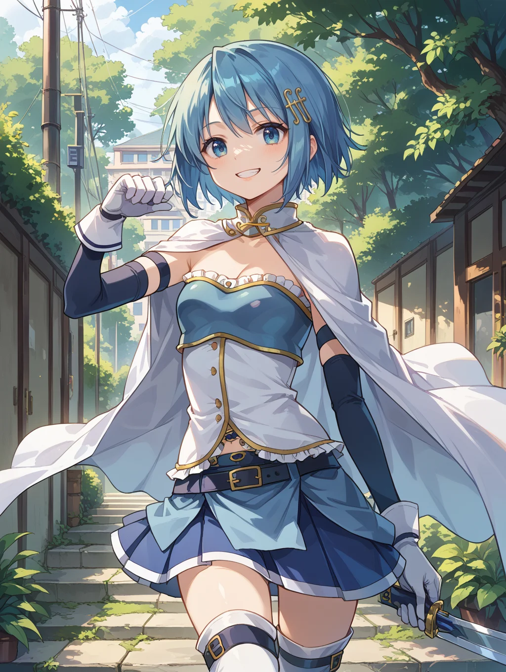 score_9, score_8_up, score_7_up,source_anime,BREAK, solo, (light smile:0.7),
miki_sayaka,
<lora:miki_sayaka:1>