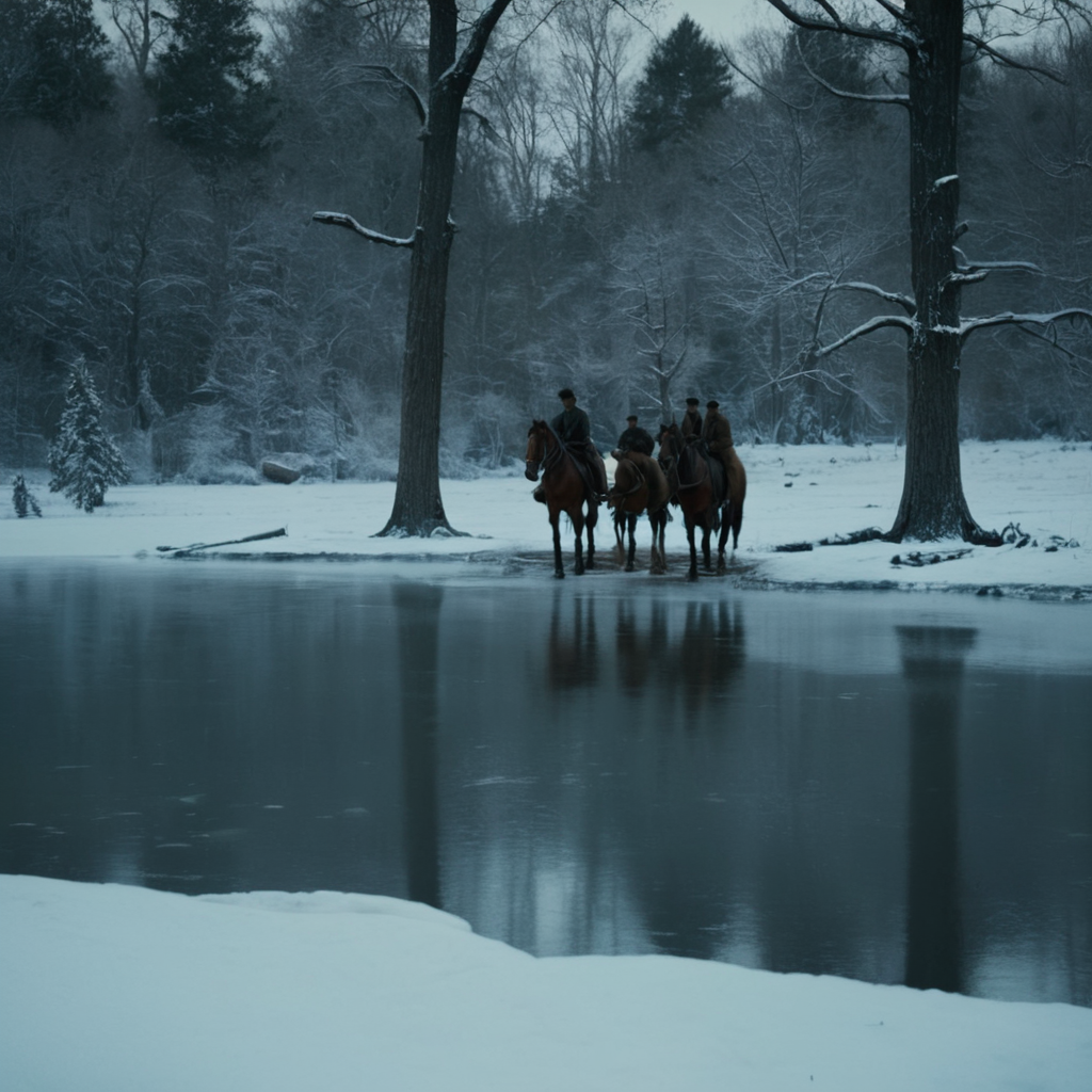 cinematic film still of  <lora:1800's style:1>
19th Century In the 1800's time era a painting of people on a frozen lake,outdoors,multiple boys,tree,snow,horse,fine art parody , detailed, detailed background, detailed scene, perfect, perfection, cinematic, filmic, historical (themed), 1800's style, shallow depth of field, vignette, highly detailed, high budget, bokeh, cinemascope, moody, epic, gorgeous, film grain, grainy