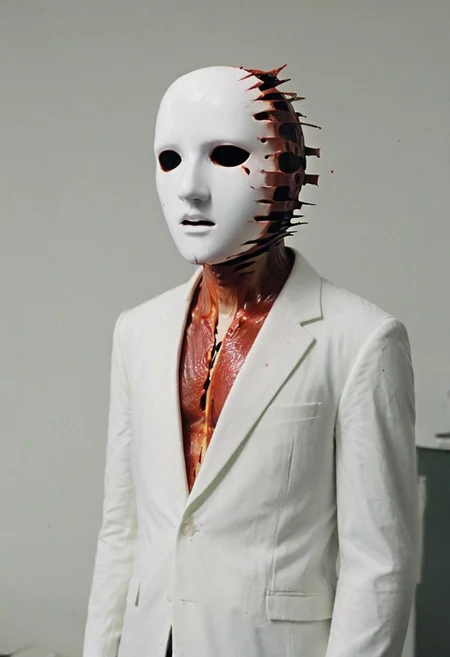 My head is slicing into enigmatic sections, and my primary symptom is that I have no face, but I must see