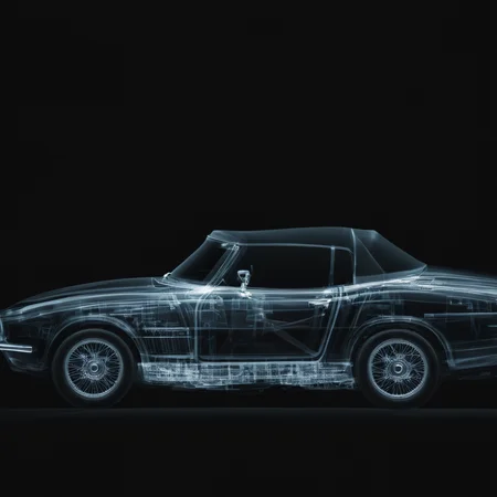 cinematic film still of <lora:x-ray style:1> X-ray of
a convertible car with a transparent body on a black background
,x-ray style, shallow depth of field, vignette, highly detailed, high budget, bokeh, cinemascope, moody, epic, gorgeous, film grain, grainy