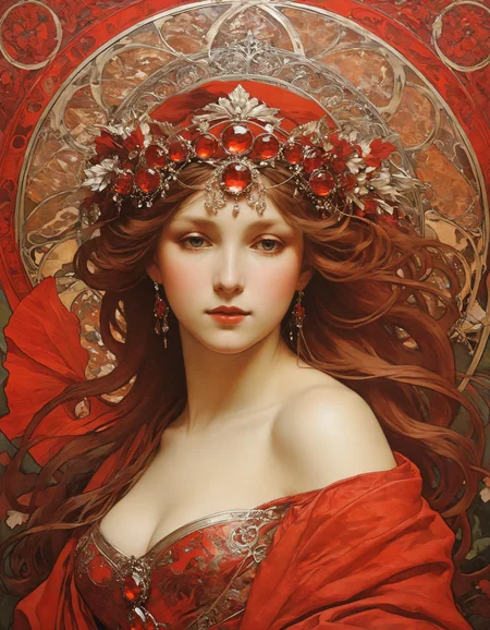 by alphonse mucha, (red but beautiful:1.4), (masterpiece, best quality:1.4) , in the style of nicola samori,
<lora:epi_noiseoffset2:0.5> <lora:add-detail-xl:1> <lora:xl_more_art-full_v1:0.5> <lora:NicolaSamori:0.7>