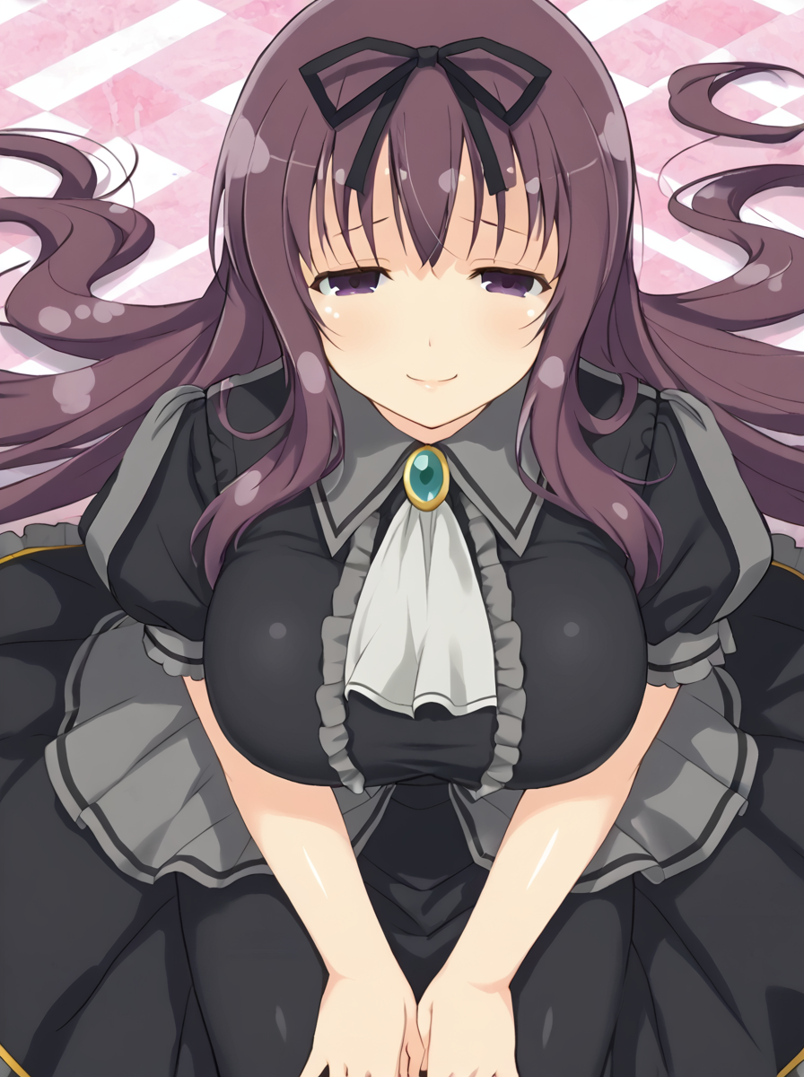 detailed background, shiny skin, posing,
<lora:murasaki.pony:1.0>,
murasaki, aaa, 
half-closed eyes, seductive smile, 
sit, high angle,