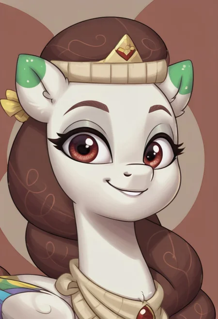 score_9, score_8_up, score_7_up, score_6_up, score_5_up, score_4_up, my little pony, ((feral pony)), <lora:My_Little_Pony__MLP_G5_Princess_Majestic:1>Princess_Majestic, red eyes, 1girl, ((solo)), (sexy), beautiful, detailed, (detailed cute pony face), detailed eyes, detailed fur, detailed hooves, beautiful, vector, flat colors, (beautiful long eyelashes), (beautiful hooves), (abstract background:1.8), (looking at you, looking at viewer:1.5), smile, happy, close-up, upper view <lora:OtherStyle_01:1> <lora:detailed_notrigger:1>