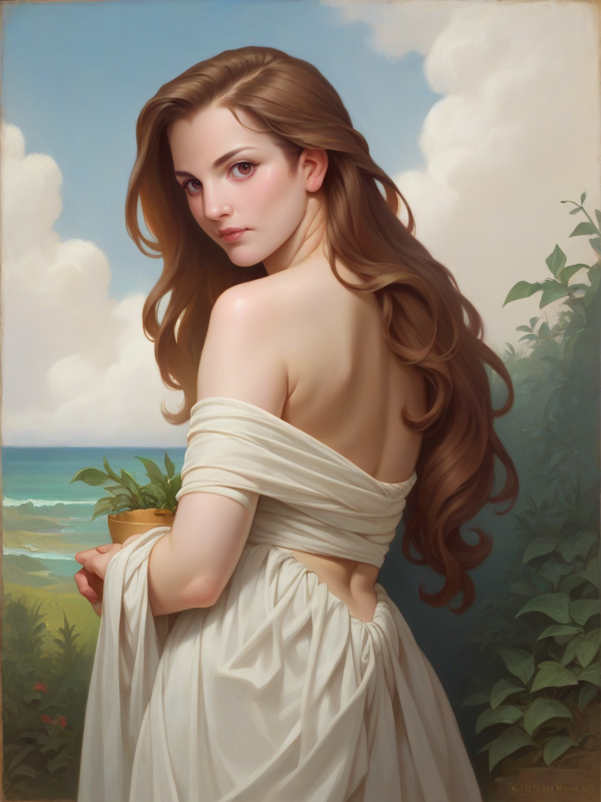 score_9, score_8_up, score_7_up, score_6_up,   <lora:w1ll4bXLP:0.8> w1ll4b, fine art parody, 1girl, solo, realistic, curvy, long hair,