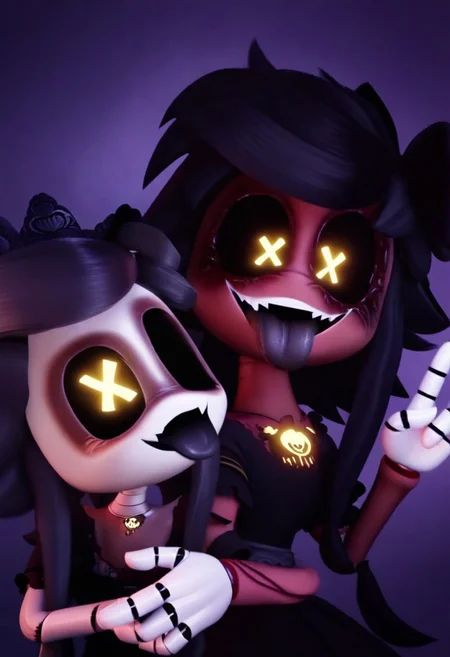 detailed background, shiny skin, posing, rating safe,
<lora:mdcyn.pony:1>, <lora:
2girls, mdcyn, sd-v, tessa, v, lit face
slightly open mouth, tongue out, black tongue, half-closed eyes, tongue between fingers, two fingers up