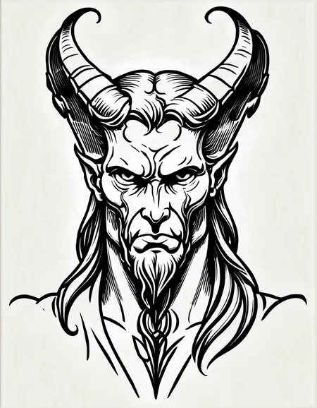 lineartlora, lucifer, portrait