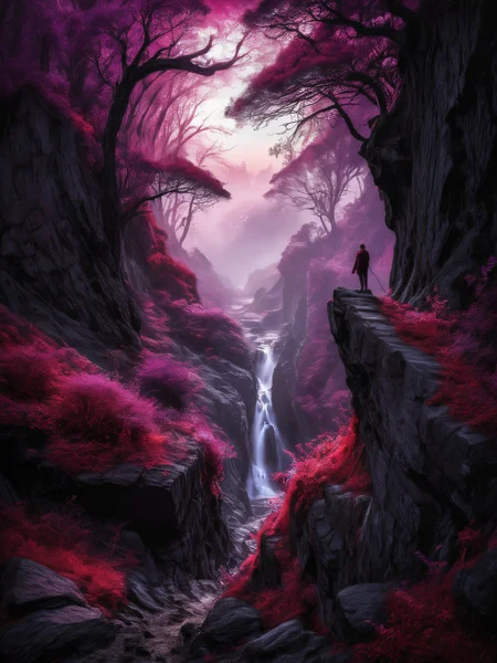 faded silhouette,red violet and black, nature,
artistic rendering, breathtaking details, incredibly detailed, sharpen, detailed, intricate,
best quality:1.2, masterpiece:1.2, ultra-detailed:1.2, HDR,
<lora:LowRA:0.7> dim, professional lighting, <lora:ColorART:0.2> ColorART,