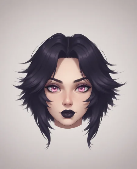 score_9,score_8_up,score_7_up,score_6_up,score_5_up,score_4_up
BREAK only_head,head of najimi osana, pink eyes,makeup,black lipstick <lora:sdxlpony_onlyhead-v2:1> <lora:pytorch_lora_weights:1>