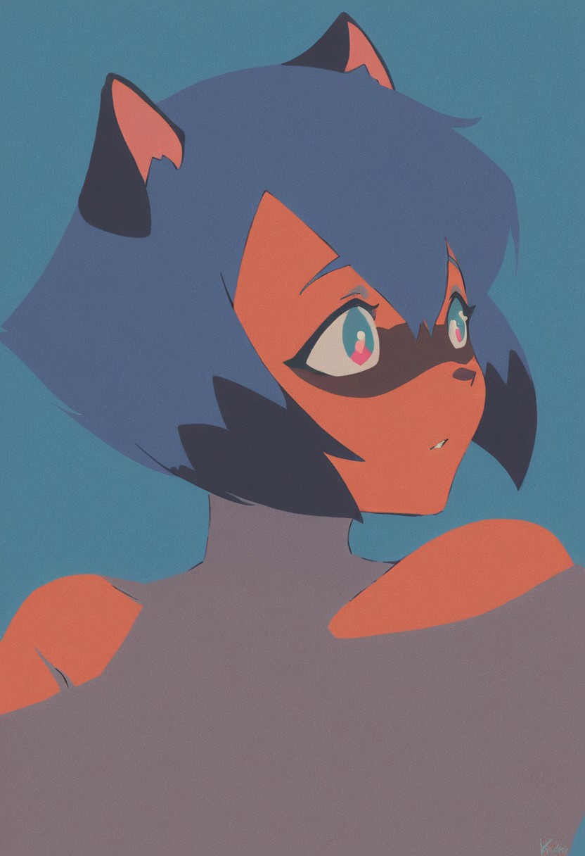 Score_9, score_8_up, score_7_up,
, source_anime, solo, female,   <lora:blending:0.7>
Michiru Kagemori, large breasts 
, blending,  blue background
, [[[[lineless]]]], (detailed),
 upper body,