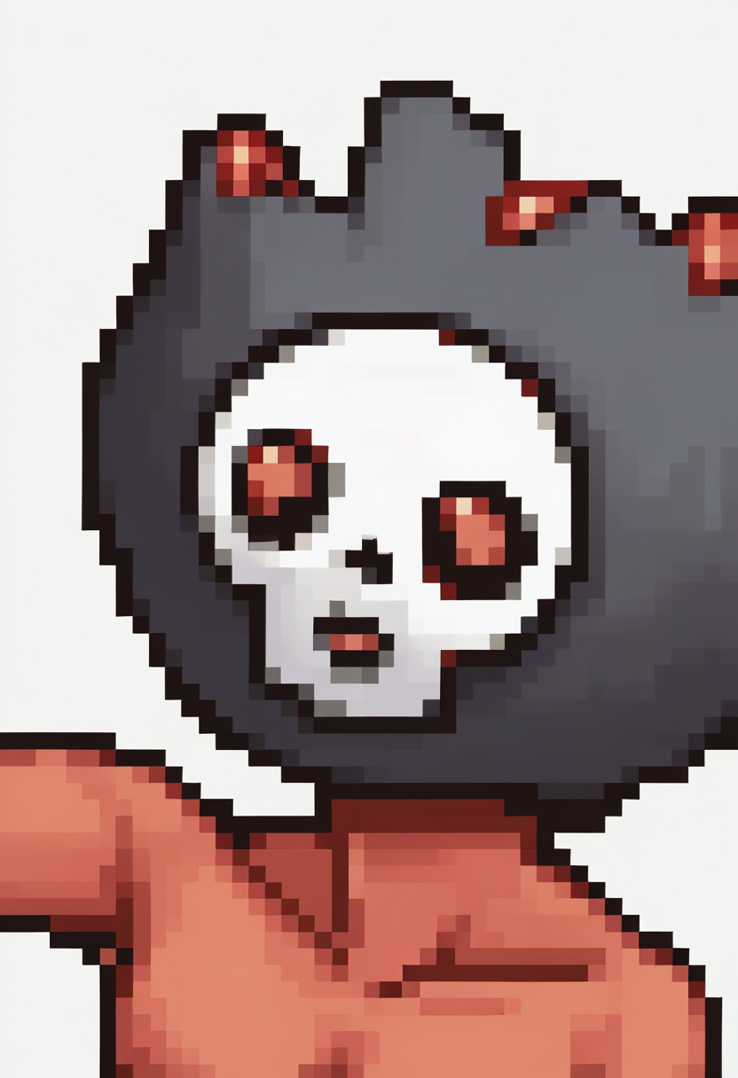 score_9, score_8_up, score_7_up, source_anime BREAK, solo,
<lora:zs_FE5PortraitsXL:1.1> fe5portraits, portrait, white background
 <lora:zs_MimanXL:1> mimansmt, mask, red skin, red eyes, tail, no humans, pokemon \(creature\), topless, close up