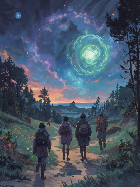 OByouhua,
In a world where science and magic are intertwined, a group of explorers venture into an uncharted wilderness. They encounter strange creatures, ancient ruins, and powerful forces that challenge their understanding of the universe.