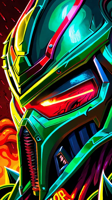extreme close up on the helmet of the doom slayer, broken doom slayer helmet, photorealistic, doom slayer, doom eternal, raging face of the doom slayer, Hellwalker, incoming death, sharp neon sky filled with the souls of the deads, fog, neon spirits, realistic ghosts, blood on face, ultra realistic, eye blood, the death of a population, dread, unknown fear, enormous beings, hand painting, (masterpiece, realistic painting), green planets, glowing neon lines, the fear of Cthulhu, realistic photography, ultra realistic, biomechinical, biomachines, ((hnsrdlf style)), detailed reflections, dark atmosphere, gothic art, futuristic, realistic blood, realistic reflections, RTX graphic, HDR, ultra detailed, real blood, detailed sky, nightmare