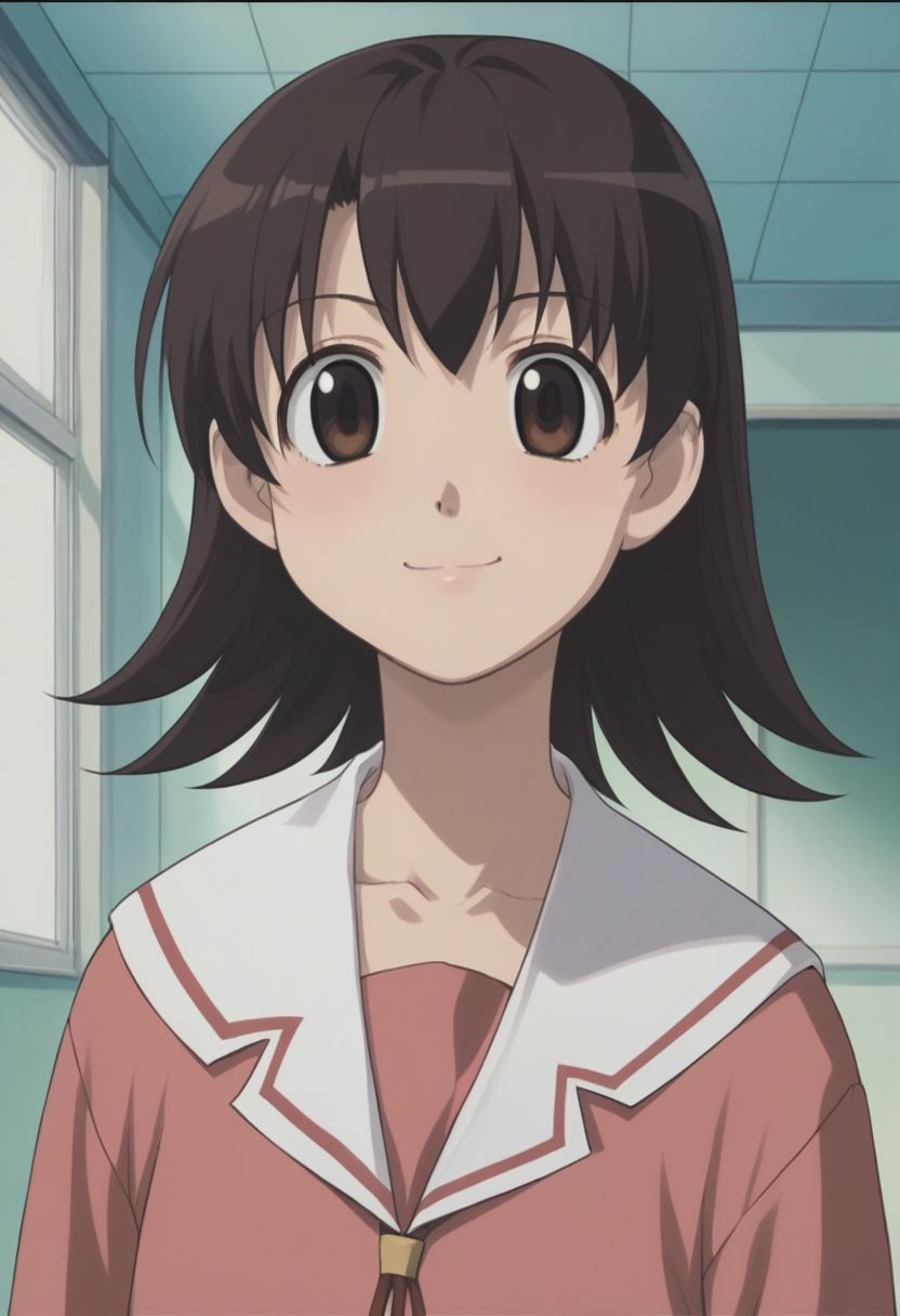 score_9, score_8_up, source_anime, highly detailed, 1girl, solo
tomo, 1girl, solo, school uniform, smile, brown eyes, short hair, serafuku, brown hair,
indoor,