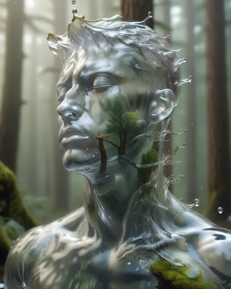 male water elemental,
portrait, close up shot, front view shot,
fully transparent body,
(open eyes:1.2), closed mouth.
forest and sea background.
<lora:MaleWaterElemental_Portrait_v1:1>