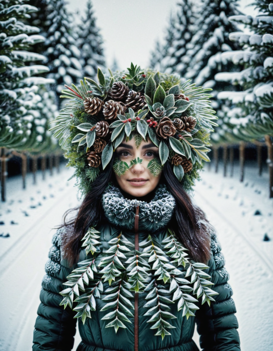 photograph plantpeoplelora, portrait, woman, winter, 50mm . cinematic 4k epic detailed 4k epic detailed photograph shot on kodak detailed cinematic hbo dark moody, 35mm photo, grainy, vignette, vintage, Kodachrome, Lomography, stained, highly detailed, found footage