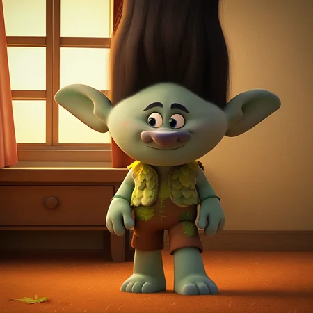 score_9, score_8_up, score_7_up, score_6_up,score_5_up, score_4_up, <lora:ramon-v1-17:1> tramon, 1boy, leaf vest+brown short, indoors, four toes, 3d