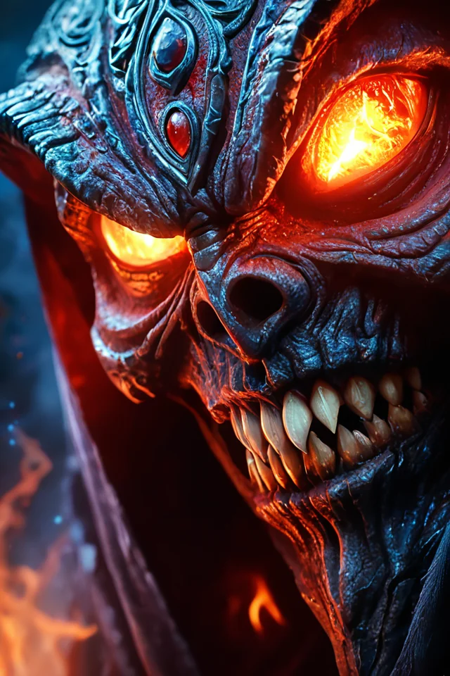 Tribal style ethereal fantasy concept art of macro shot, Horror-themed Horror-themed dutch angle, white and red, lots of (sharp teeth:1.2) , hoodie, Dark RPG old-school style, dark, spooky, grim, alone in the dark, ultimate evil, <lora:BeautyInEvilPony:0.61> . magnificent, celestial, ethereal, painterly, epic, majestic, magical, fantasy art, cover art, dreamy . African, indigenous, symbolic, highly detailed