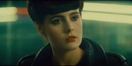 cinematic film still of  <lora:Blade Runner Style:1>
Kodak Eastman 100T 5247 Cinematic 1982 Film Stock Footage of Rachael a woman with a cigarette in her mouth staring at camera Blade Runner style, shallow depth of field, vignette, highly detailed, high budget, bokeh, cinemascope, moody, epic, gorgeous, film grain, grainy