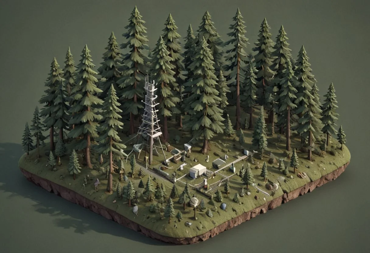 *Channel_42* *Broadcasting* *Forest* *Antenna* *Iszsks* *Isometric*
