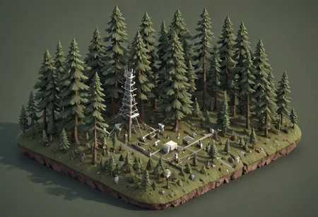 *Channel_42* *Broadcasting* *Forest* *Antenna* *Iszsks* *Isometric*
