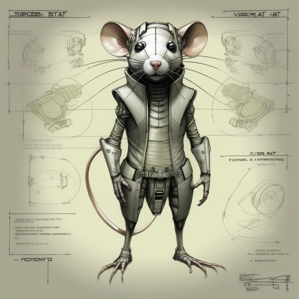 futscribe cyber rat technical sketch<lora:futscribe:1>