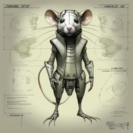 futscribe cyber rat technical sketch<lora:futscribe:1>