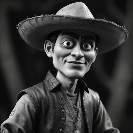 Pencil painting, epic, hip level shot of a Peruvian (Woody from Toy Story:1.1) , the Male is Nasty and Vampiric, Tai chi, he is wearing a Tonalism fashion style-outfit, Level [Macedonian:Yuan Dynasty:17] Anime Eyes, Wide view, Cel shaded, Generative Art, 50mm, Ambrotype