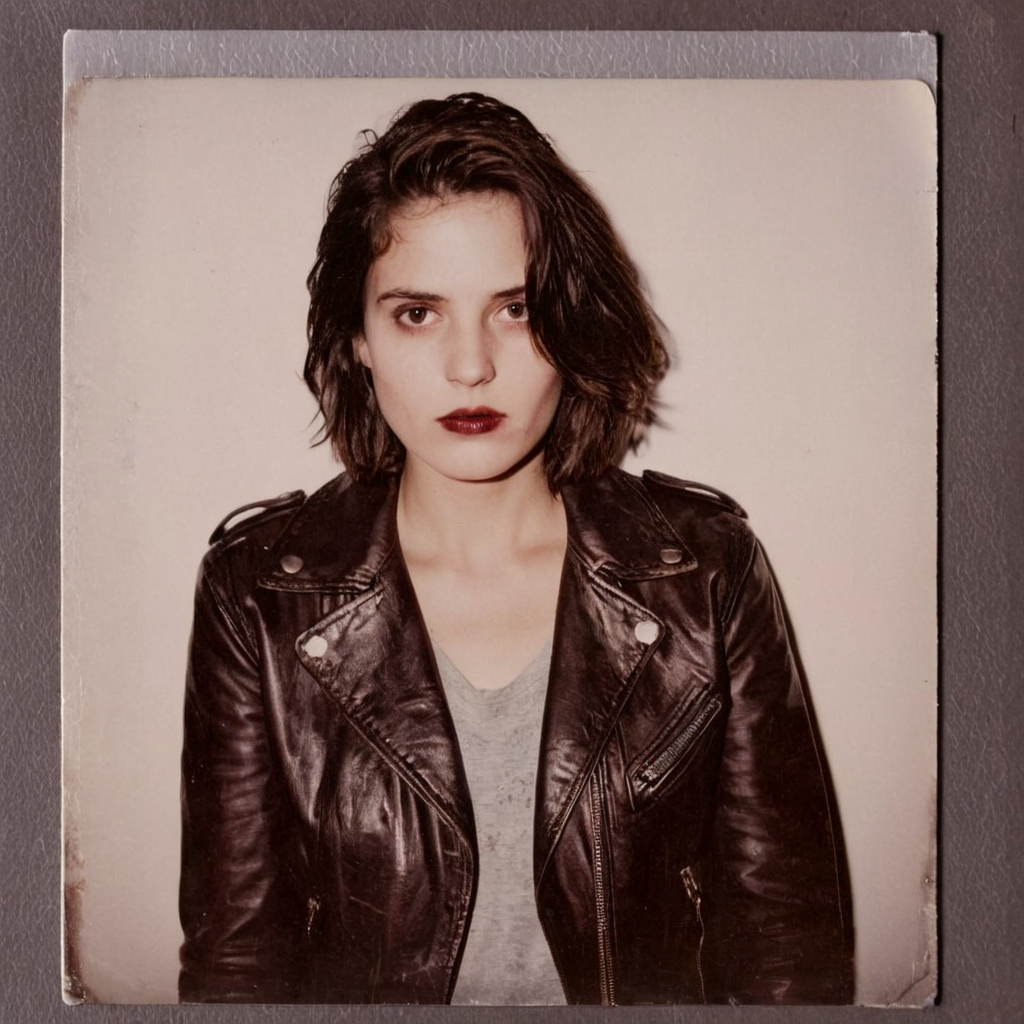 analog film photo of  <lora:detailed_notrigger:0.3>
<lora:facial expression style v2:0.1> perfect hand
<lora:perfection style:0.1> perfection style
<lora:TeethXL:0.1>
<lora:detailed:0.1> detailed
 <lora:Polaroid style v0.9:1> Polaroid style
Polaroid instant film photography of
 <lora:Polaroid:0.5>
 an overexposed white light photo of a woman with a bloody face and a leather jacket
, white background, faded film, desaturated, 35mm photo, grainy, vignette, vintage, Kodachrome, Lomography, stained, highly detailed, found footage