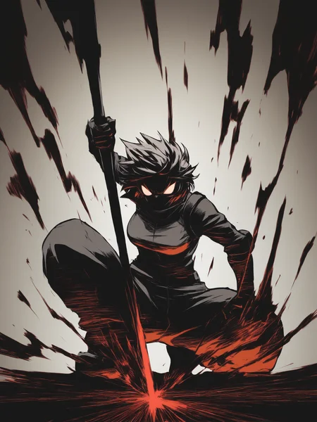 masterpiece, best quality, high contrast, black and red ink, a tiger in chinese style, 1girl, short hair, rebel, angry, orange and white colors, high detailed