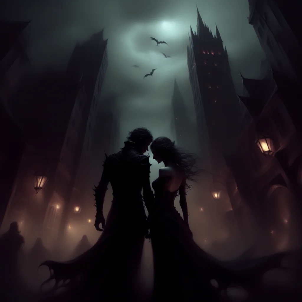 wyrmterro lovers in city, darknes<lora:wyrmterro:0.8>