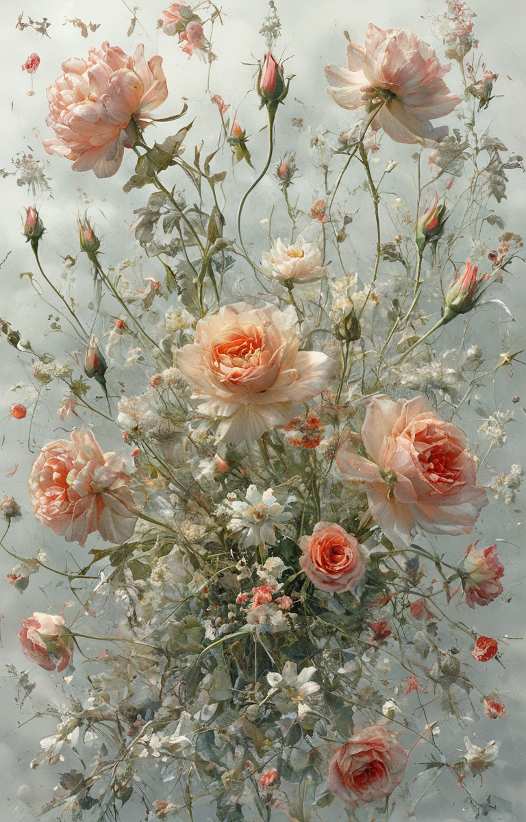 masterpiece,best quality,<lora:tbh51-sdxl:0.75>,illustration,Pale flowers,