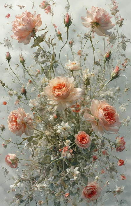 masterpiece,best quality,<lora:tbh51-sdxl:0.75>,illustration,Pale flowers,