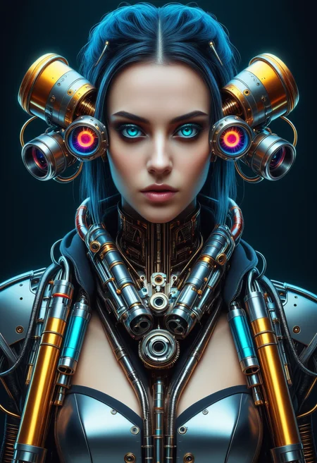 beautiful woman, cyberpunk fashion, mechanical eyes, pipes, vivid vibrant colors, very sharp details,
qu4ntum