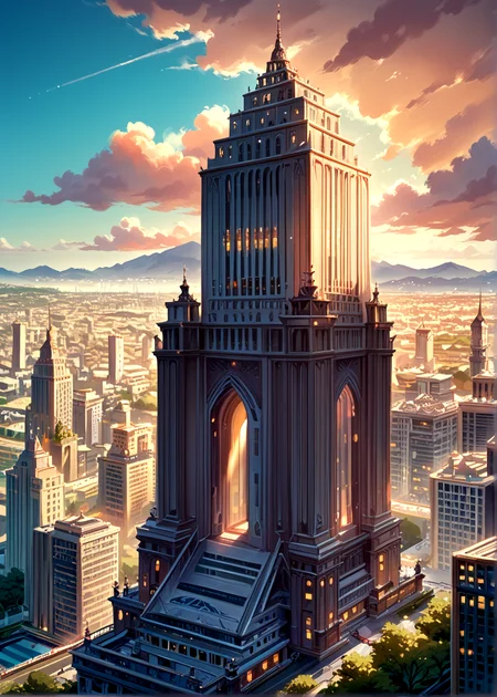 score_9, score_8_up, score_7_up,
<lora:Art_Deco_(Architecture)_(Pony)_(AD):1> Art Deco, scenery, architecture, monumental architecture, building, city, cityscape,
8K, In'ei, chiaroscuro, rim lighting, perfect depth of field shot, ray tracing, beautiful, subsurface scattering, idealized city, wide beautiful boulevards, busy city center, parks and manicured lawn areas, large parks, plazas, detailed fluffy anime clouds, skyscrapers, made out of limestone, art deco windows, photographic realism, art by Thomas Kinkade, soft lighting, soft shading,
BREAK zPDXL, zPDXLxxx, <lora:perfection style:1> <lora:sdxl_lightning_8step_lora:0.5> <lora:SDXLHighDetail_v5:1> <lora:RMSDXL_Creative:0.8> <lora:Pony_DetailV2.0:1> <lora:MeMaXL_V3:0.15> <lora:great_lighting:1>