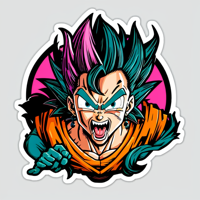<lora:stickers:0.6> ((stickers)) dragon ball (high quality)