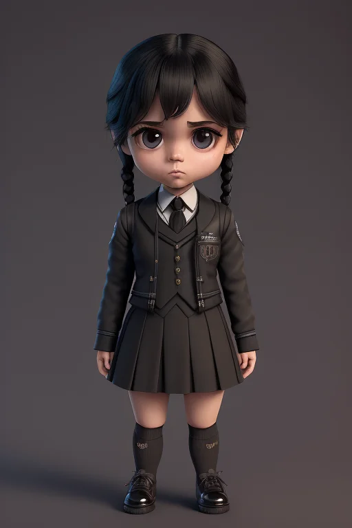 <lora:cuterichstyleLora300_cuterichstyleLora300:1>chibi girl in a black school uniform, detailed, fantasy, dreamlike, surrealism, super cute, trending on artstation w3day_14 cbzbb