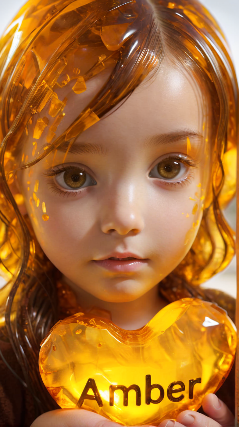 ambr1 girl holding "amber" text<lora:ambr1:1>